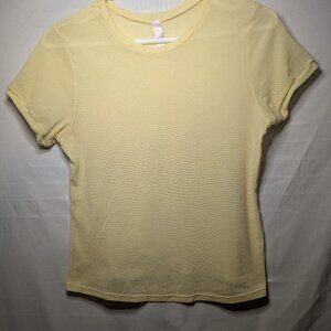 Victoria's Secret Ultra Sheer Nylon Yellow Top Size L
